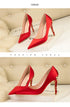 Elegant Crystal-Embellished Silk Pointed Toe Pumps for Women - Luxurious High Heels Perfect for Bridal and Evening Wear, Sexy Dress Shoes with Thin Heels